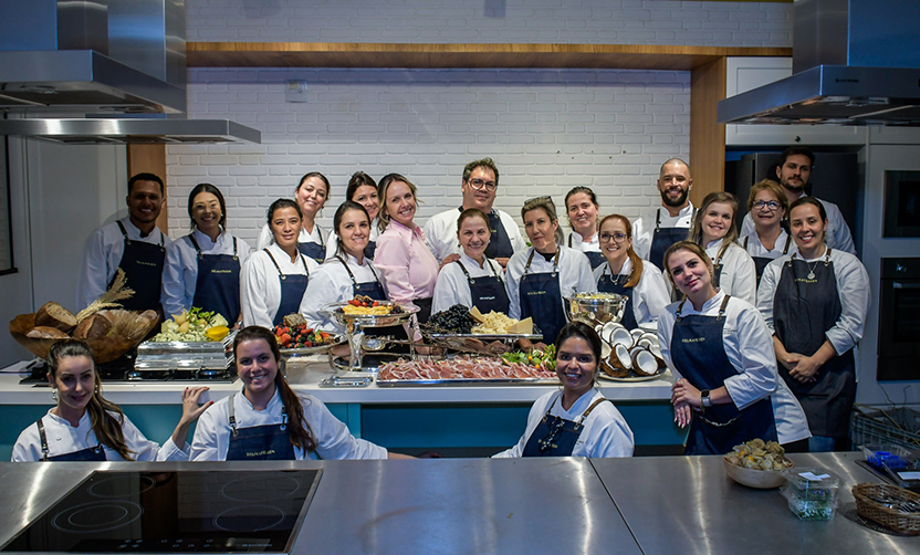 Montagem de estações gourmets para eventos