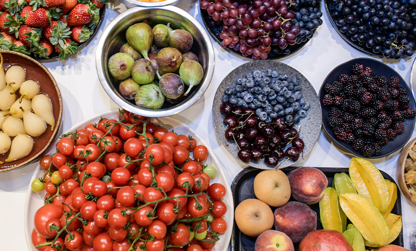 Montagem de estações gourmets para eventos