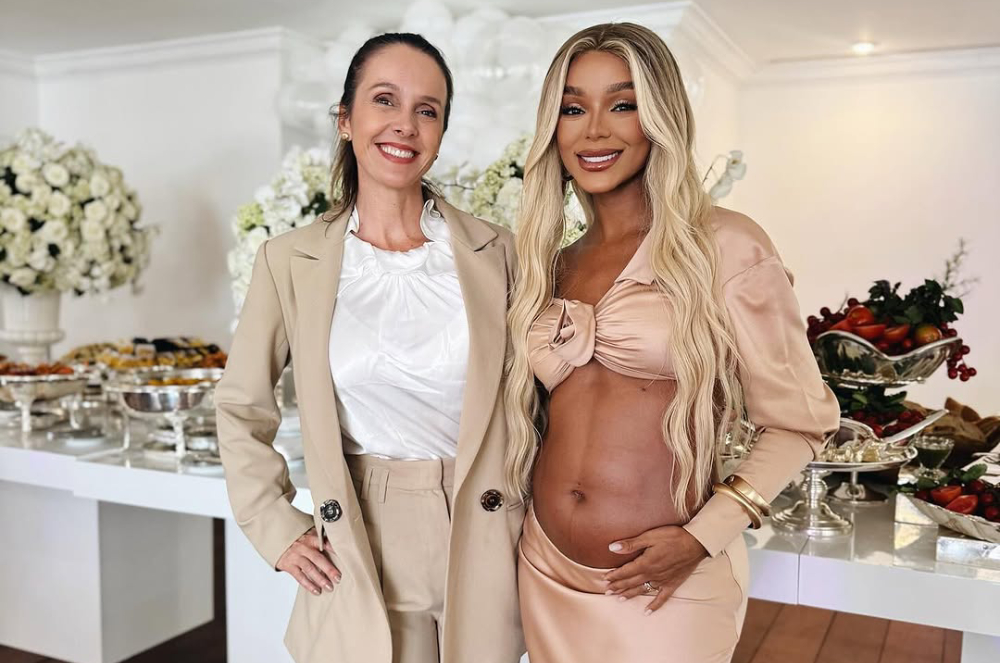 Delikatessen Buffet faz chá revelação do primeiro filho de Ludmilla e Brunna Gonçalves