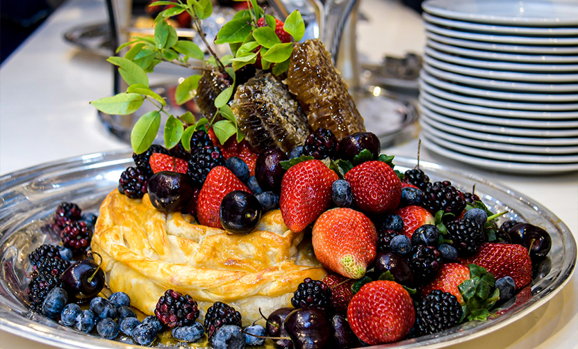 Montagem de estações gourmets para eventos